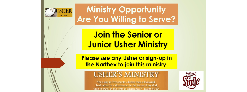 Usher Ministry