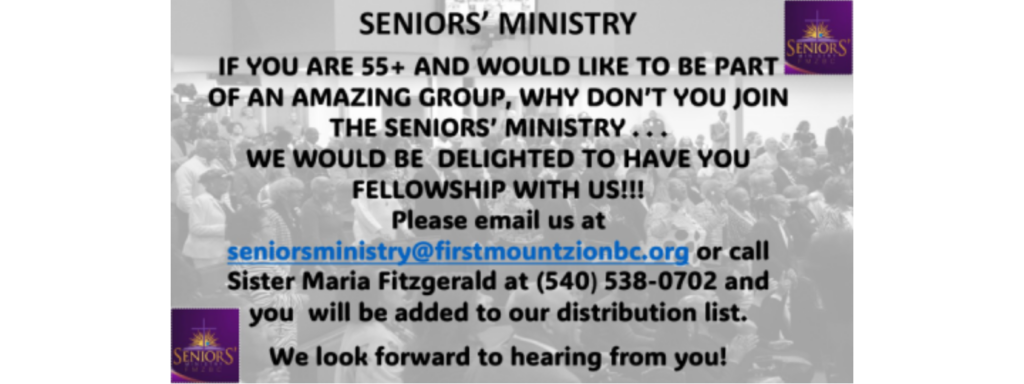 Seniors' Ministry